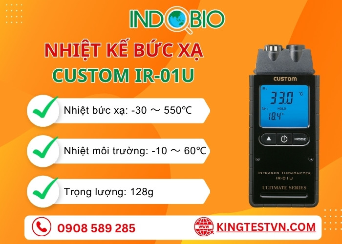 Tổng quan nhiệt kế bức xạ Custom IR-01U